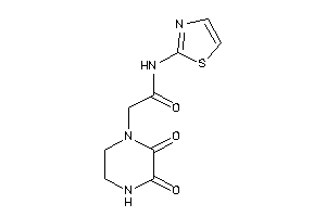 Image of 2-(2,3-diketopiperazino)-N-thiazol-2-yl-acetamide