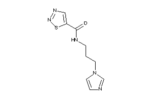 Image of N-(3-imidazol-1-ylpropyl)thiadiazole-5-carboxamide