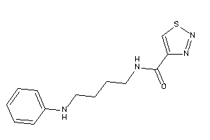 N-(4-anilinobutyl)thiadiazole-4-carboxamide