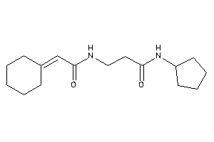 3-[(2-cyclohexylideneacetyl)amino]-N-cyclopentyl-propionamide