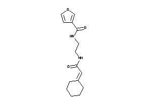 N-[2-[(2-cyclohexylideneacetyl)amino]ethyl]-3-furamide