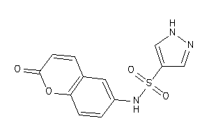 N-(2-ketochromen-6-yl)-1H-pyrazole-4-sulfonamide