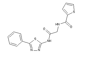 Image of N-[2-keto-2-[(5-phenyl-1,3,4-thiadiazol-2-yl)amino]ethyl]thiophene-2-carboxamide