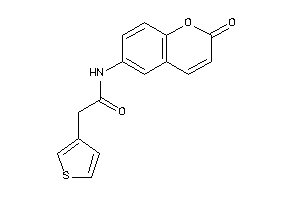 N-(2-ketochromen-6-yl)-2-(3-thienyl)acetamide