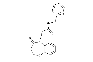 Image of 2-(4-keto-2,3-dihydro-1,5-benzoxazepin-5-yl)-N-(2-pyridylmethyl)acetamide