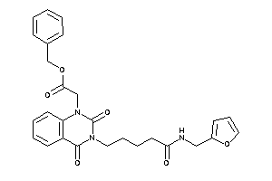 Image of 2-[3-[5-(2-furfurylamino)-5-keto-pentyl]-2,4-diketo-quinazolin-1-yl]acetic Acid Benzyl Ester