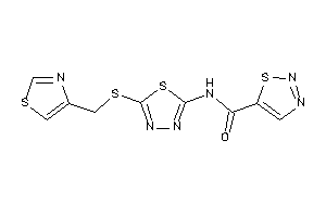 N-[5-(thiazol-4-ylmethylthio)-1,3,4-thiadiazol-2-yl]thiadiazole-5-carboxamide