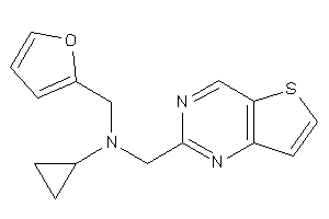Image of Cyclopropyl-(2-furfuryl)-(thieno[3,2-d]pyrimidin-2-ylmethyl)amine