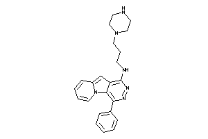Image of (4-phenylpyridazino[4,5-b]indolizin-1-yl)-(3-piperazinopropyl)amine