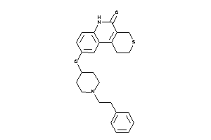 9-[(1-phenethyl-4-piperidyl)oxy]-1,2,4,6-tetrahydrothiopyrano[3,4-c]quinolin-5-one
