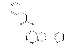 Image of N-[2-(2-furyl)-[1,2,4]triazolo[1,5-a][1,3,5]triazin-7-yl]-2-phenyl-acetamide