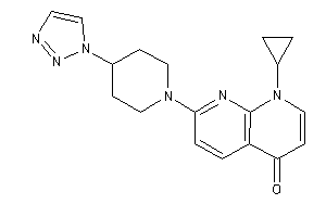 1-cyclopropyl-7-[4-(triazol-1-yl)piperidino]-1,8-naphthyridin-4-one