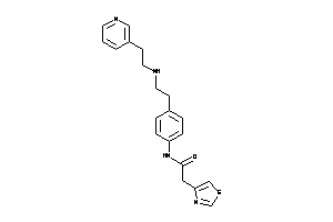 N-[4-[2-[2-(3-pyridyl)ethylamino]ethyl]phenyl]-2-thiazol-4-yl-acetamide