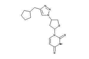 1-[4-[4-(cyclopentylmethyl)triazol-1-yl]tetrahydrofuran-2-yl]pyrimidine-2,4-quinone