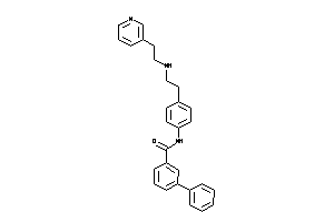3-phenyl-N-[4-[2-[2-(3-pyridyl)ethylamino]ethyl]phenyl]benzamide