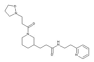 Image of 3-[1-(3-isoxazolidin-2-ylpropanoyl)-3-piperidyl]-N-[2-(2-pyridyl)ethyl]propionamide