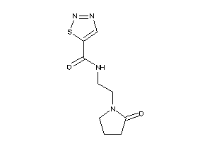N-[2-(2-ketopyrrolidino)ethyl]thiadiazole-5-carboxamide