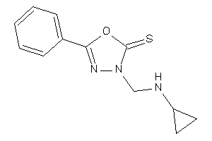 3-[(cyclopropylamino)methyl]-5-phenyl-1,3,4-oxadiazole-2-thione