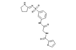 Image of N-[2-keto-2-[3-(pyrrolidin-2-ylideneamino)sulfonylanilino]ethyl]thiophene-2-carboxamide