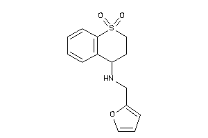 Image of (1,1-diketo-3,4-dihydro-2H-thiochromen-4-yl)-(2-furfuryl)amine