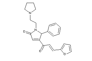 Image of 4-[3-(2-furyl)acryloyl]-5-phenyl-1-(2-pyrrolidinoethyl)-3-pyrrolin-2-one