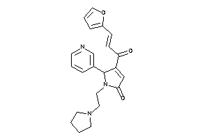 Image of 4-[3-(2-furyl)acryloyl]-5-(3-pyridyl)-1-(2-pyrrolidinoethyl)-3-pyrrolin-2-one