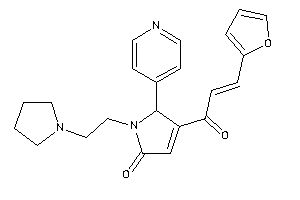 Image of 4-[3-(2-furyl)acryloyl]-5-(4-pyridyl)-1-(2-pyrrolidinoethyl)-3-pyrrolin-2-one