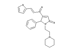 Image of 4-[3-(2-furyl)acryloyl]-5-phenyl-1-(2-piperidinoethyl)-3-pyrrolin-2-one