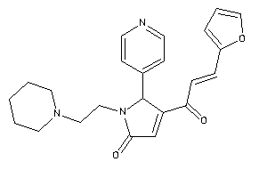 4-[3-(2-furyl)acryloyl]-1-(2-piperidinoethyl)-5-(4-pyridyl)-3-pyrrolin-2-one