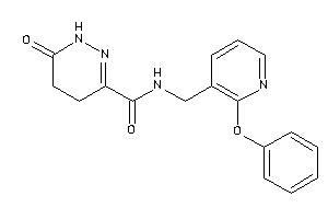 6-keto-N-[(2-phenoxy-3-pyridyl)methyl]-4,5-dihydro-1H-pyridazine-3-carboxamide