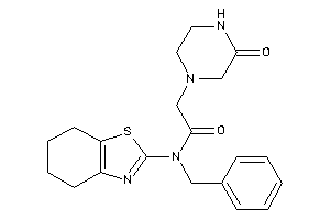 N-benzyl-2-(3-ketopiperazino)-N-(4,5,6,7-tetrahydro-1,3-benzothiazol-2-yl)acetamide