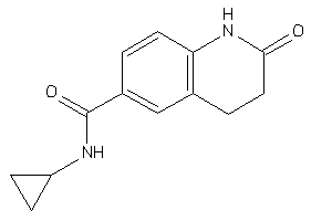 Image of N-cyclopropyl-2-keto-3,4-dihydro-1H-quinoline-6-carboxamide