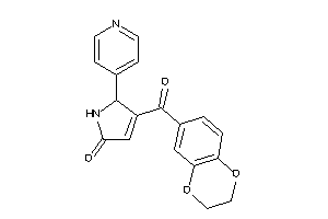 Image of 4-(2,3-dihydro-1,4-benzodioxine-6-carbonyl)-5-(4-pyridyl)-3-pyrrolin-2-one