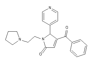Image of 4-benzoyl-5-(4-pyridyl)-1-(2-pyrrolidinoethyl)-3-pyrrolin-2-one