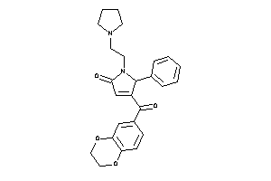 Image of 4-(2,3-dihydro-1,4-benzodioxine-6-carbonyl)-5-phenyl-1-(2-pyrrolidinoethyl)-3-pyrrolin-2-one