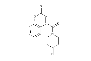 1-(2-ketochromene-4-carbonyl)-4-piperidone