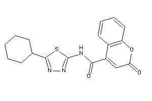 N-(5-cyclohexyl-1,3,4-thiadiazol-2-yl)-2-keto-chromene-4-carboxamide
