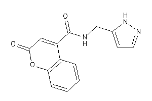 2-keto-N-(1H-pyrazol-5-ylmethyl)chromene-4-carboxamide