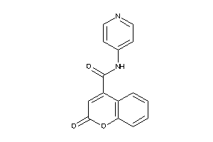 Image of 2-keto-N-(4-pyridyl)chromene-4-carboxamide