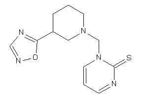 Image of 1-[[3-(1,2,4-oxadiazol-5-yl)piperidino]methyl]pyrimidine-2-thione