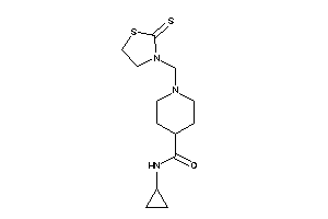 Image of N-cyclopropyl-1-[(2-thioxothiazolidin-3-yl)methyl]isonipecotamide