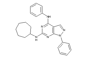 (4-anilino-1-phenyl-pyrazolo[3,4-d]pyrimidin-6-yl)-cycloheptyl-amine