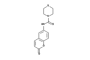 Image of N-(2-ketochromen-6-yl)thiomorpholine-4-carboxamide