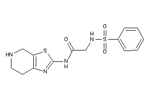 Image of 2-(benzenesulfonamido)-N-(4,5,6,7-tetrahydrothiazolo[5,4-c]pyridin-2-yl)acetamide