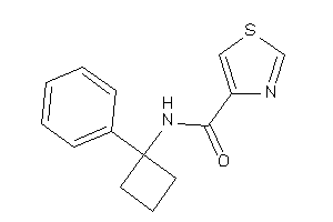 Image of N-(1-phenylcyclobutyl)thiazole-4-carboxamide