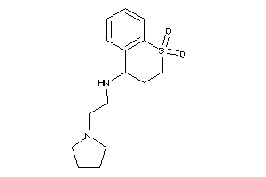 Image of (1,1-diketo-3,4-dihydro-2H-thiochromen-4-yl)-(2-pyrrolidinoethyl)amine