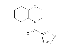 2,3,4a,5,6,7,8,8a-octahydrobenzo[b][1,4]oxazin-4-yl(thiazol-4-yl)methanone