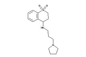 Image of (1,1-diketo-3,4-dihydro-2H-thiochromen-4-yl)-(3-pyrrolidinopropyl)amine