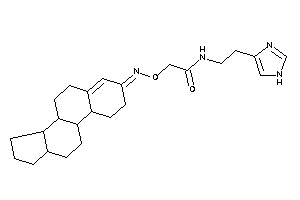 Image of N-[2-(1H-imidazol-4-yl)ethyl]-2-(1,2,6,7,8,9,10,11,12,13,14,15,16,17-tetradecahydrocyclopenta[a]phenanthren-3-ylideneamino)oxy-acetamide