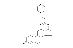 Image of 3-morpholinopropionic Acid (3-keto-1,2,6,7,8,9,10,11,12,13,14,15,16,17-tetradecahydrocyclopenta[a]phenanthren-17-yl) Ester